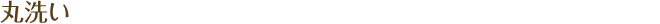 丸洗い
